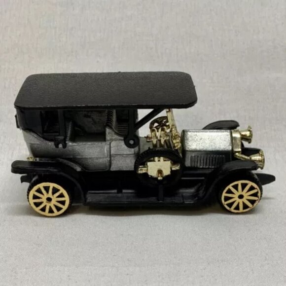 Vauxhall Die-cast Classic Car #S8032 Grey Model Gold Wheels Hong Kong Vintage - Picture 12 of 12